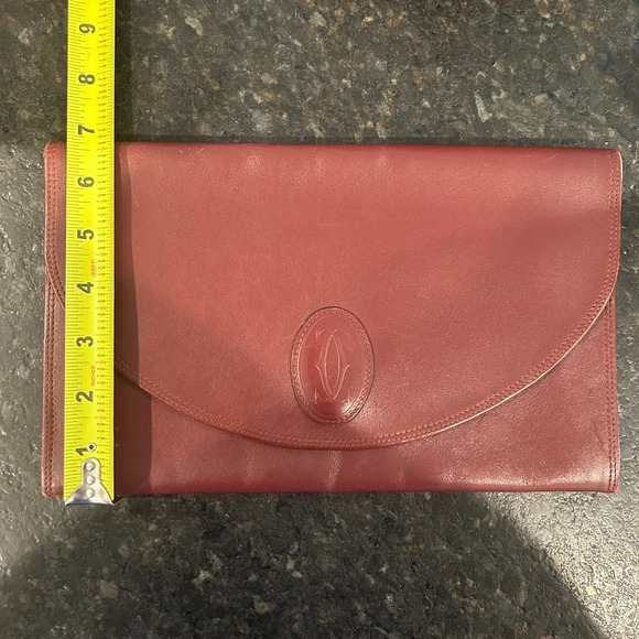 Cartier Must De Cartier Leather Clutch Bag - Picture 10 of 11